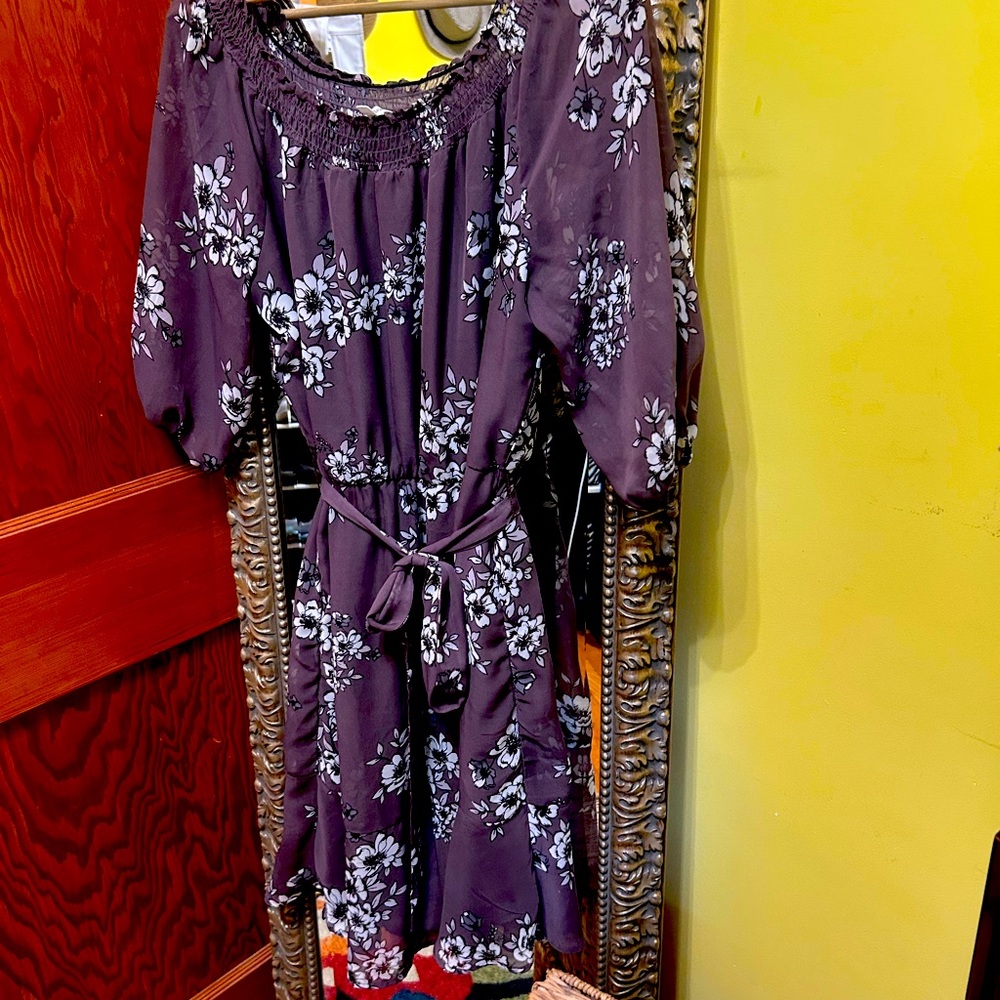 Floral Purple Dress